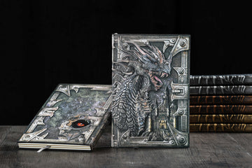 3D EMBOSSED LEATHER COVERED TRAVELLERS JOURNAL - FORTDRAGON MULTI-COLOR - A5 SIZE